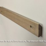 Floating night stand hardwood cleat system