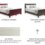 Strasburg bedframes in different finishes